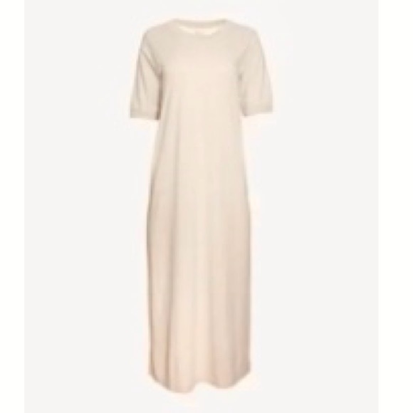 Madewell Mini Tee dress Light Beige midi length. Short sleeve Size XS - Picture 3 of 10